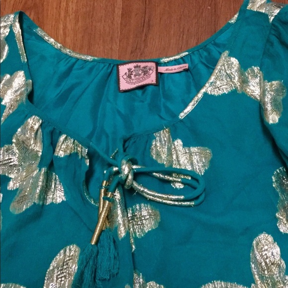 Juicy Couture Gold Metallic Butterfly Mini Dress - Picture 8 of 8